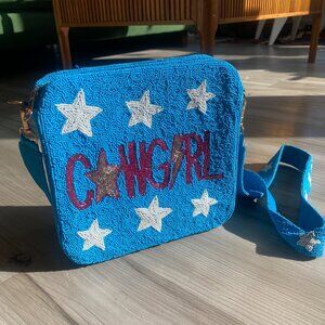 Colorful Western Cowgirl Stars Beaded Purse